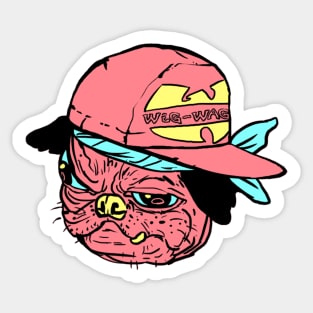 Thug PUG Sticker